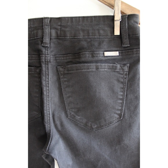 KanCan Preowned Raw Hem Distressed Washed Black Skinny Jeans 7 27 - Picture 8 of 9